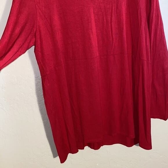 J.Jill wearever collection red long sleeve tunic top - Picture 7 of 9